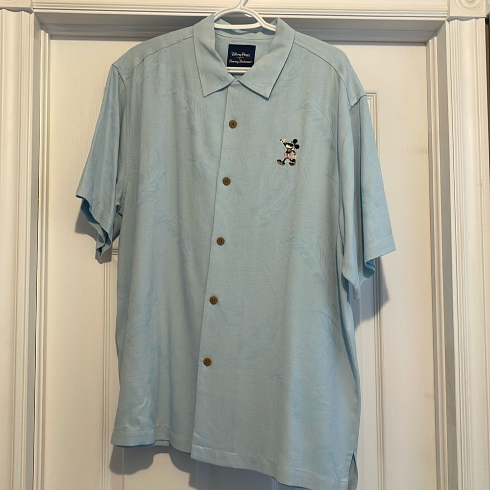Tommy Bahama Disney Mickey Mouse button down  casual shirt size XL